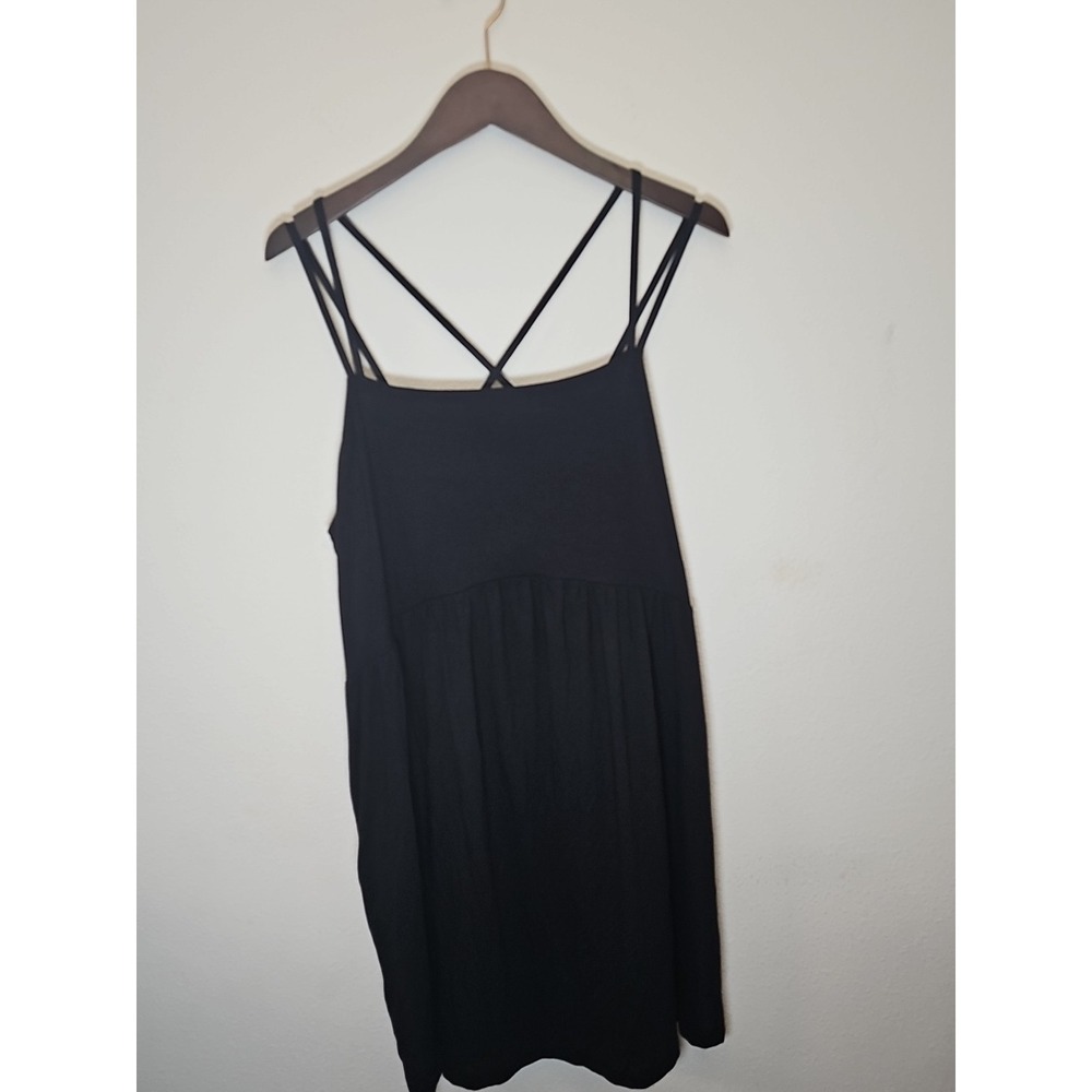 Old Navy Womens Fit & Flare Strappy Mini Dress Black  Summer‎ Dress Size XXL